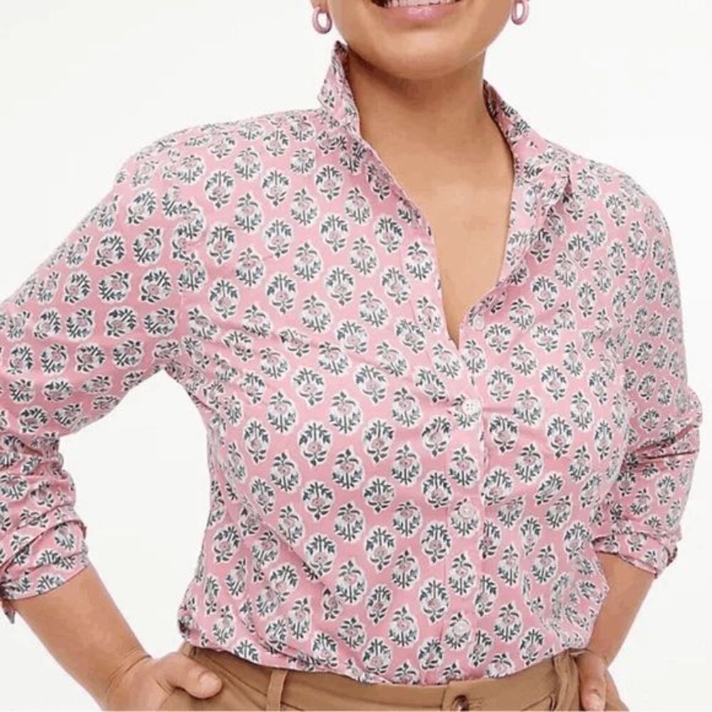 NWT J. Crew Lightweight Cotton Signature Fit Shirt XXS‎